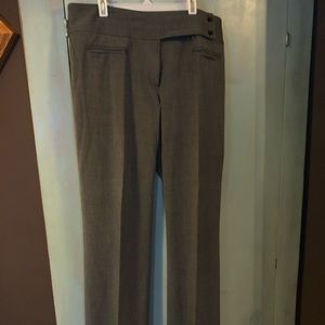 Grey/black slacks cute detail